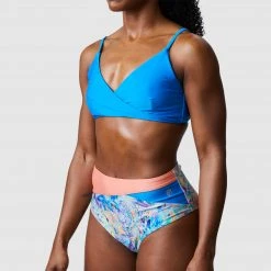 Born Primitive Tropics Bikini Bottom (Iridescent Iris/Bright Blue/Flame) New Arrivals