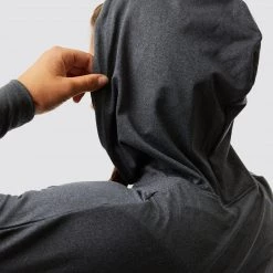Born Primitive Athleisure Criss Cross Crop Hoodie (Dark Heather Grey)