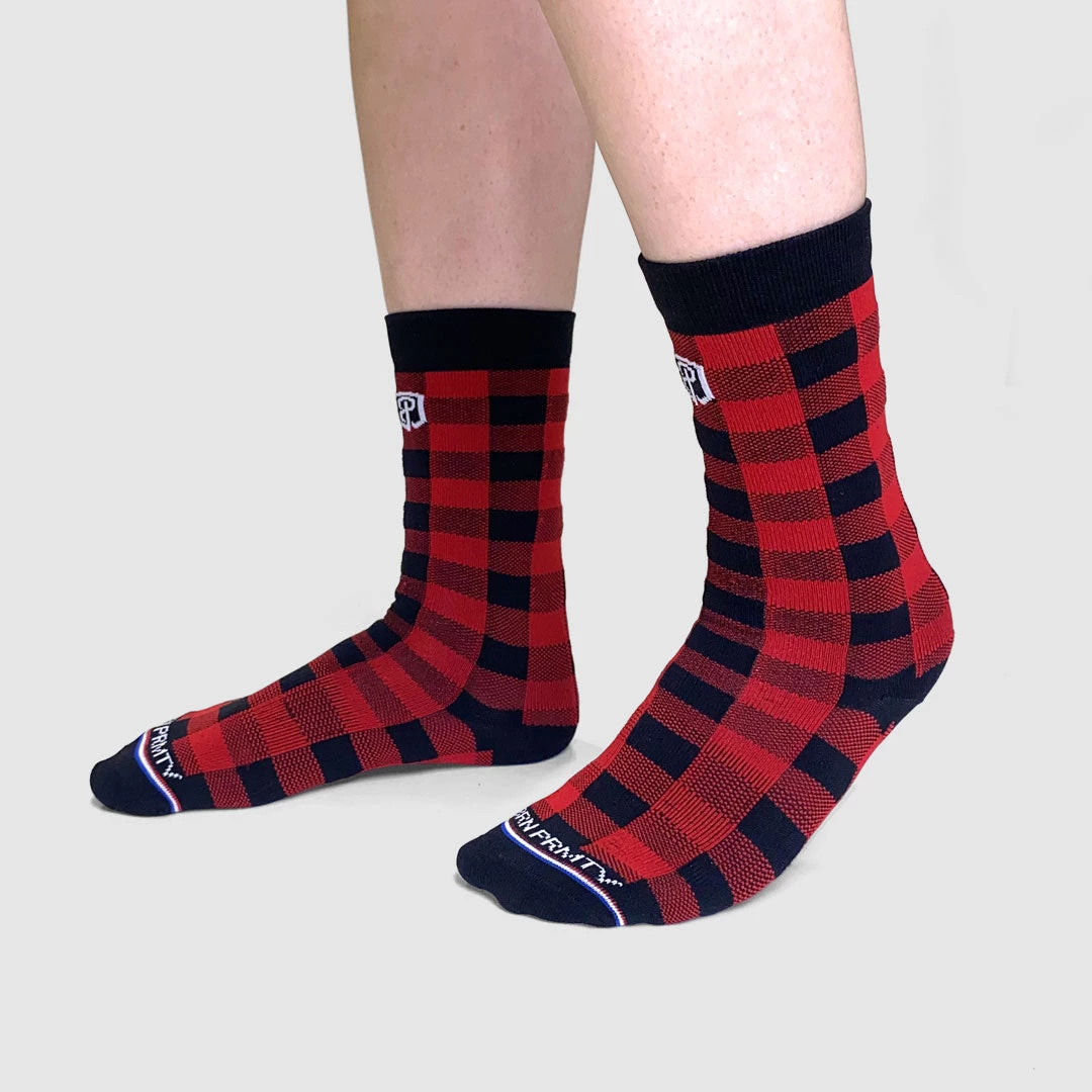 Born Primitive Crew Socks By Soledier Socks (Buffalo Plaid) 3 Born Primitive Crew Socks By Soledier Socks (Buffalo Plaid)